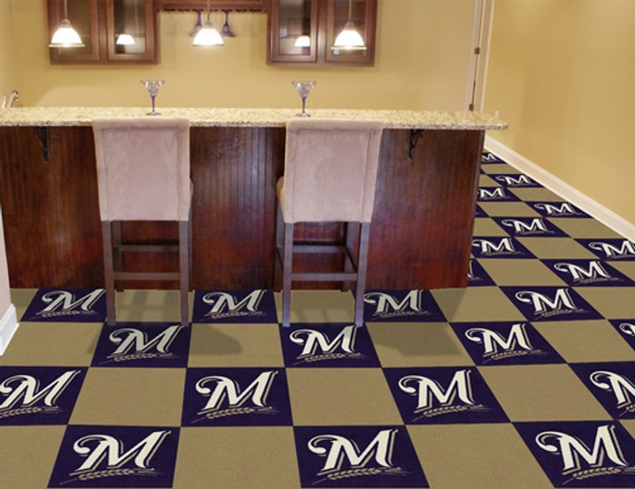 Milwaukee Brewers Carpet Tiles -