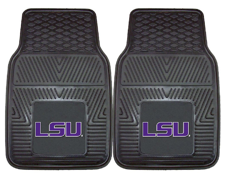 LSU Tigers Car Mats Heavy Duty 2 Piece Vinyl