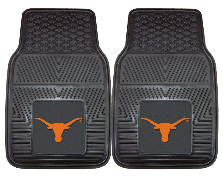 Texas Longhorns Heavy Duty 2-Piece Vinyl Car Mats