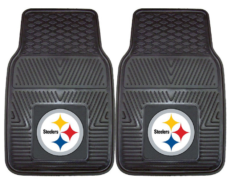 Pittsburgh Steelers Car Mats Heavy Duty 2 Piece Vinyl