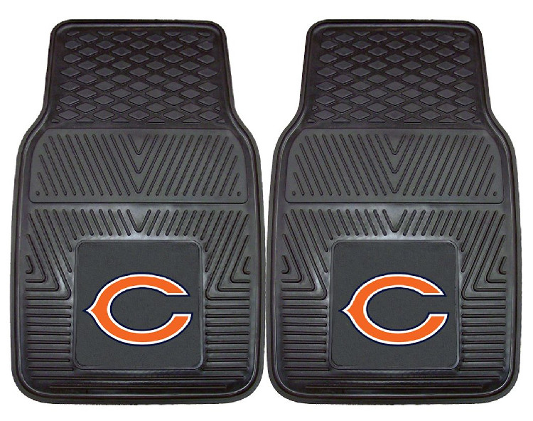 Chicago Bears Car Mats Heavy Duty 2 Piece Vinyl