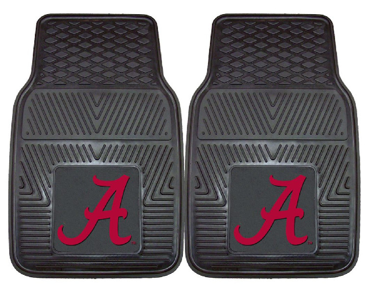 Alabama Crimson Tide Heavy Duty 2-Piece Vinyl Car Mats