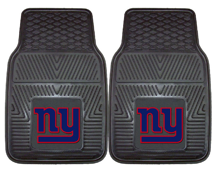 New York Giants Car Mats Heavy Duty 2 Piece Vinyl