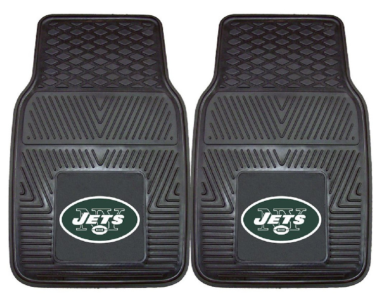 New York Jets Car Mats Heavy Duty 2 Piece Vinyl