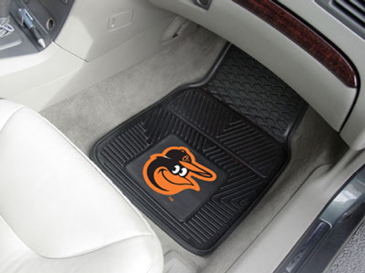 Baltimore Orioles Car Mats Heavy Duty 2 Piece Vinyl