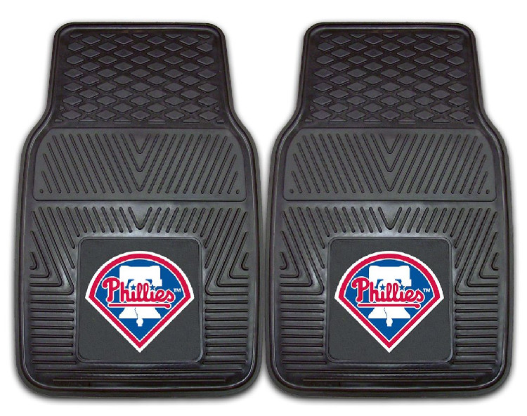 Philadelphia Phillies Car Mats Heavy Duty 2 Piece Vinyl