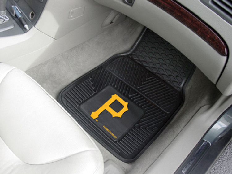 Pittsburgh Pirates Car Mats Heavy Duty 2 Piece Vinyl