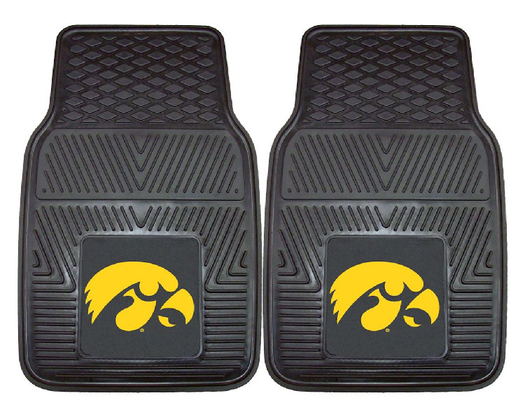 Iowa Hawkeyes Heavy Duty 2-Piece Vinyl Car Mats