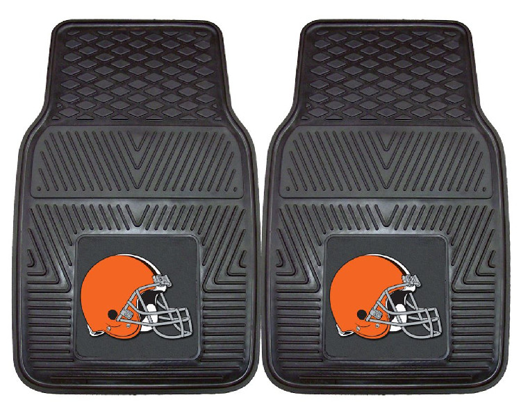 Cleveland Browns Car Mats Heavy Duty 2 Piece Vinyl