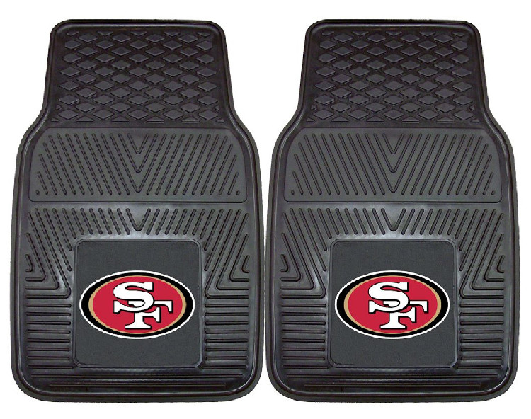 San Francisco 49ers Car Mats Heavy Duty 2 Piece Vinyl