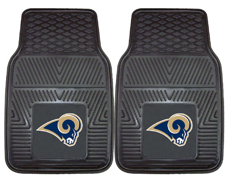 Los Angeles Rams Car Mats Heavy Duty 2 Piece Vinyl