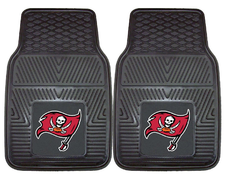 Tampa Bay Buccaneers Car Mats Heavy Duty 2 Piece Vinyl