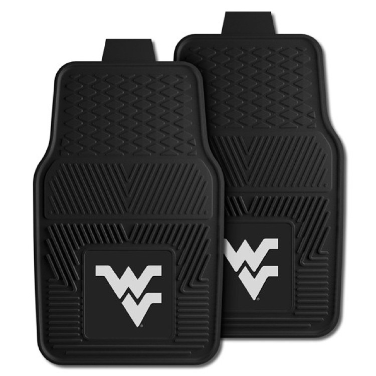 West Virginia Mountaineers Heavy Duty 2-Piece Vinyl Car Mats