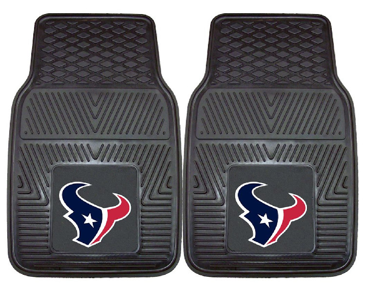 Houston Texans Car Mats Heavy Duty 2 Piece Vinyl