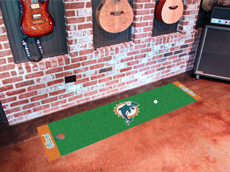 Miami Dolphins Putting Green Mat