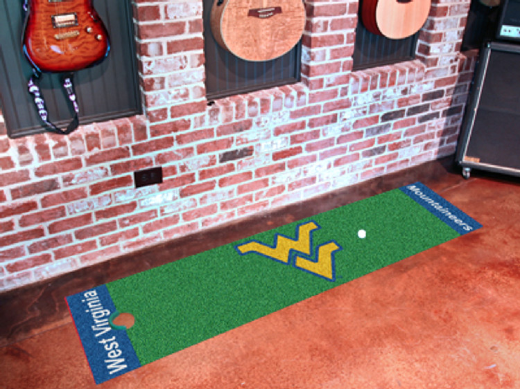 West Virginia Mountaineers Putting Green Mat