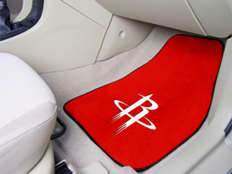 Houston Rockets Car Mats Printed Carpet 2 Piece Set