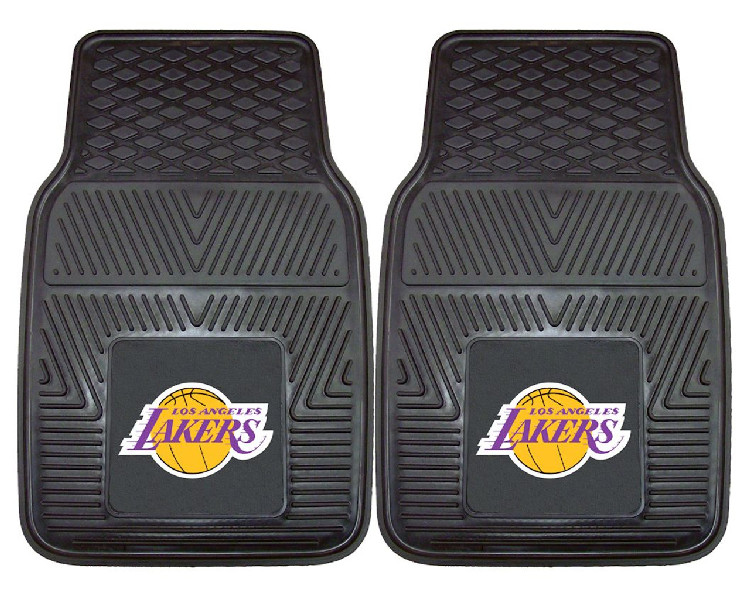 Los Angeles Lakers Car Mats Heavy Duty 2 Piece Vinyl