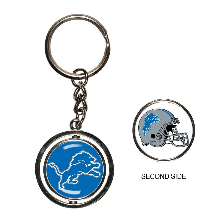 Detroit Lions Key Ring Spinner Style