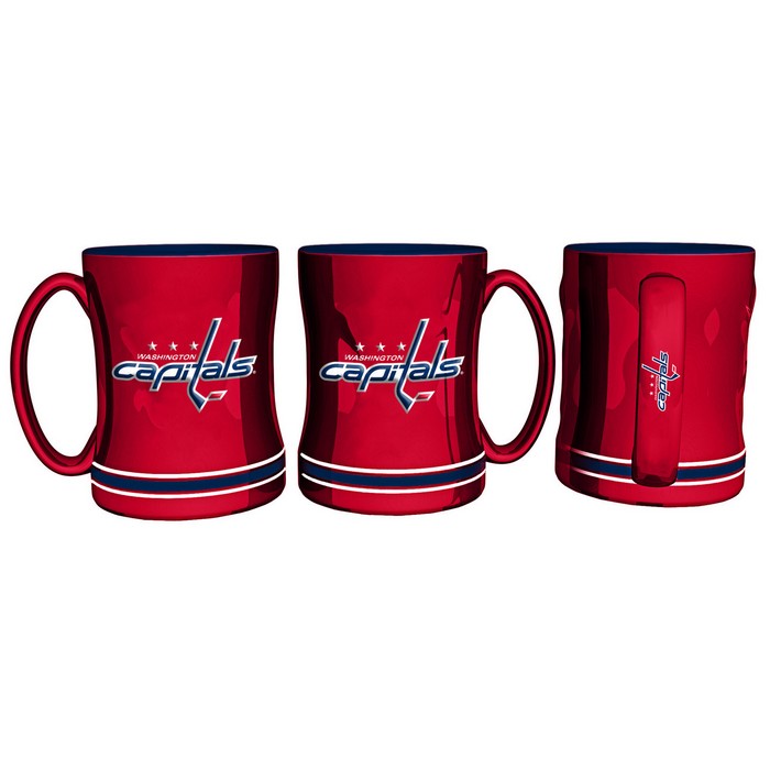 Washington Capitals Coffee Mug 14oz Sculpted Relief