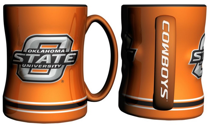 Oklahoma State Cowboys Coffee Mug - 14oz Sculpted Relief