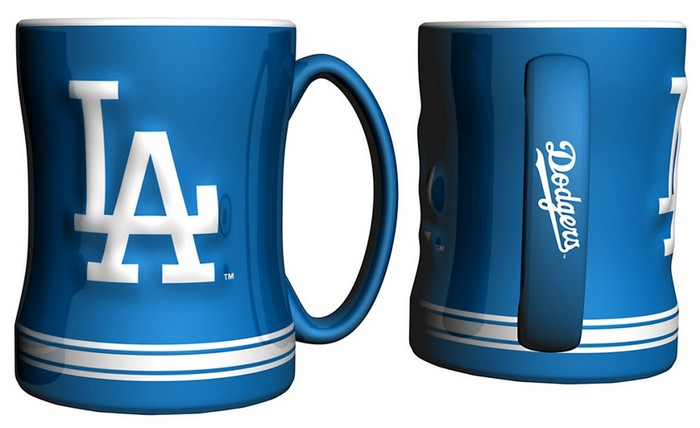 Los Angeles Dodgers Coffee Mug - 14oz Sculpted Relief