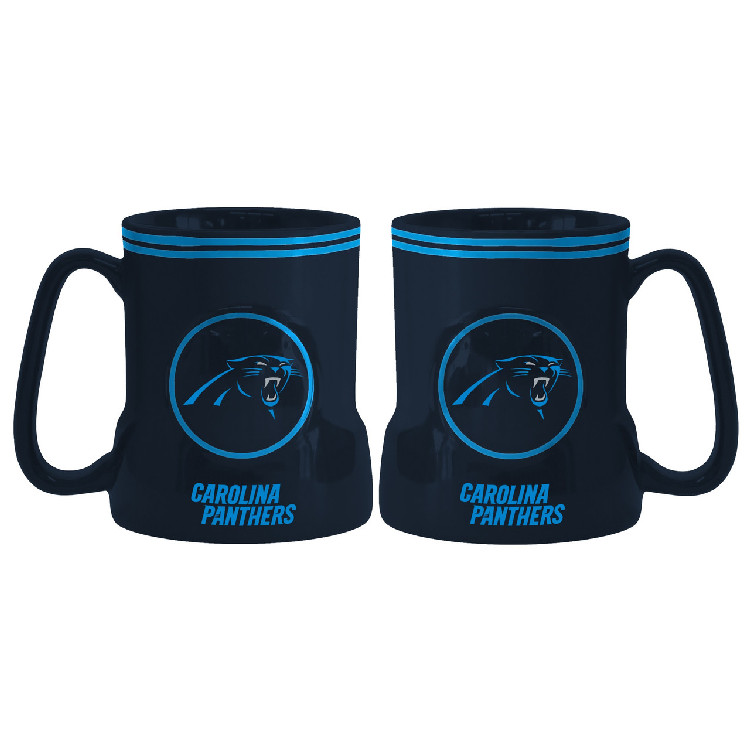 Carolina Panthers Coffee Mug 18oz Game Time Style