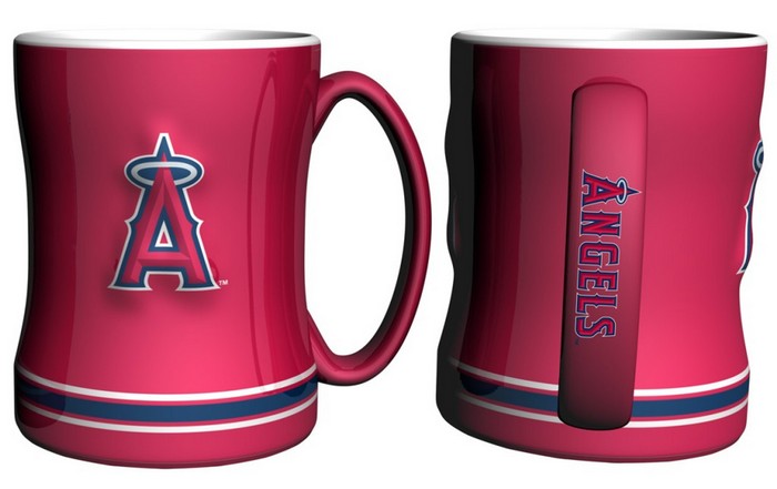 Los Angeles Angels of Anaheim Coffee Mug - 14oz Sculpted Relief