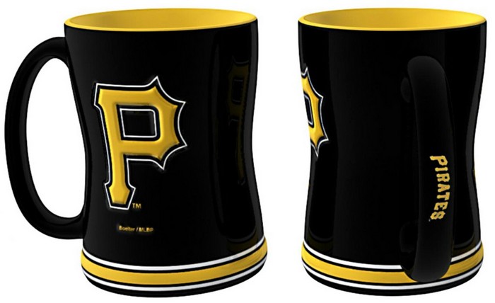 Pittsburgh Pirates Coffee Mug - 14oz Sculpted Relief