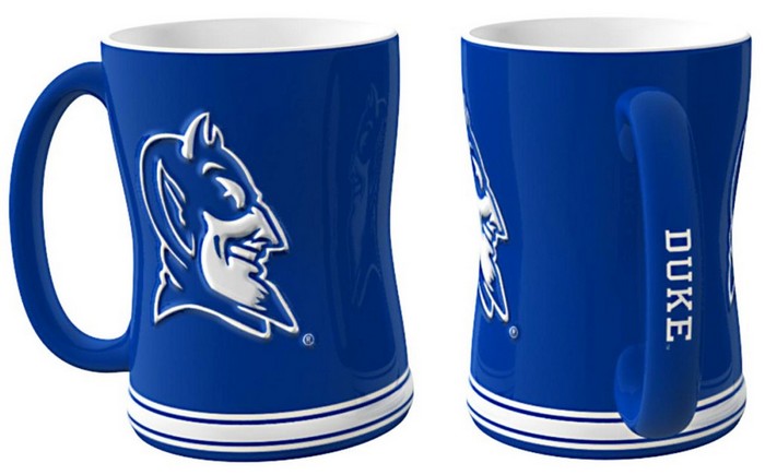 Duke Blue Devils Coffee Mug - 14oz Sculpted Relief