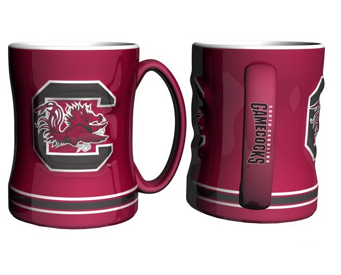 South Carolina Gamecocks Coffee Mug - 14oz Sculpted Relief