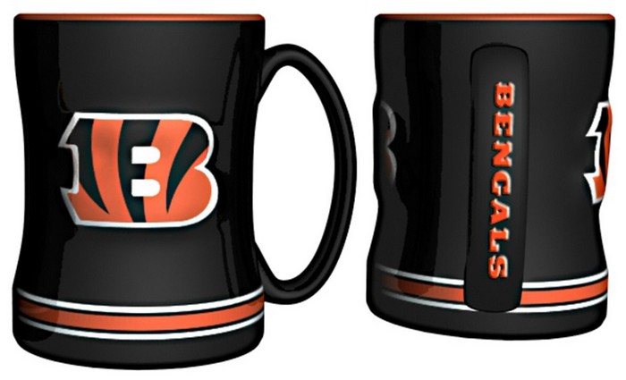 Cincinnati Bengals Coffee Mug - 14oz Sculpted Relief