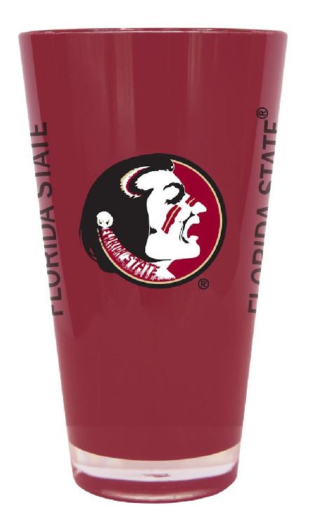 Florida State Seminoles Glass 20oz Pint Plastic Insulated CO