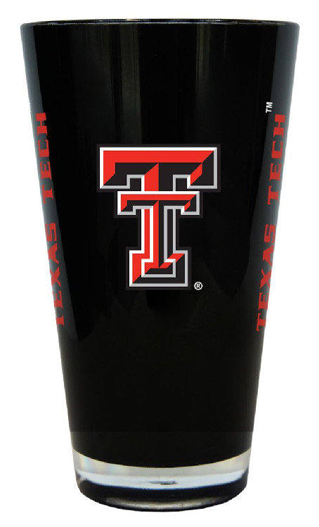 Texas Tech Red Raiders Glass 20oz Pint Plastic Insulated CO