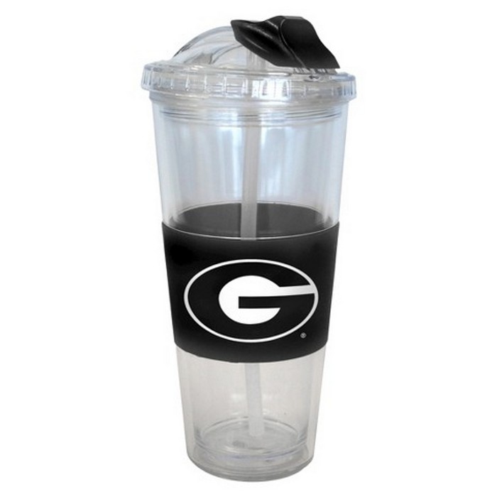 Georgia Bulldogs No Spill Straw Tumbler