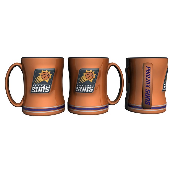 Phoenix Suns Coffee Mug 14oz Sculpted Relief