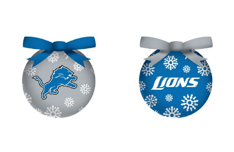 Detroit Lions Ornament LED Box Set