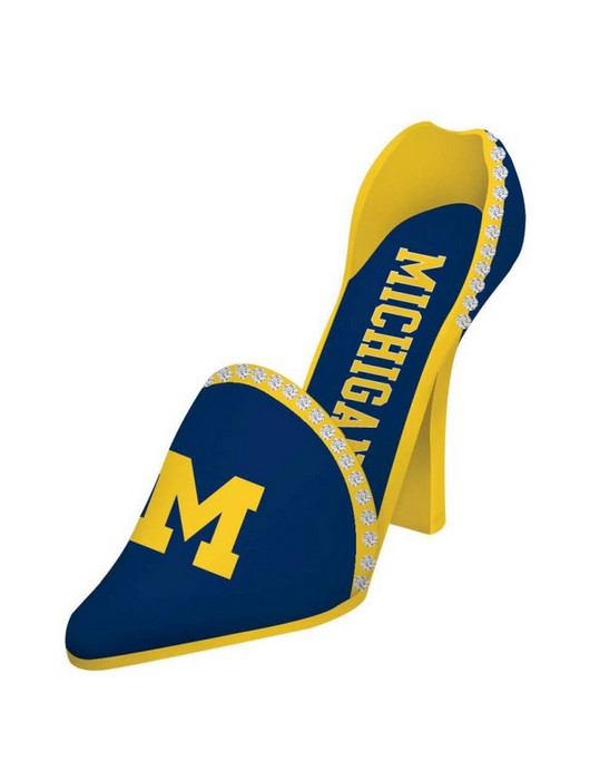 Michigan Wolverines Decorative Wine Bottle Holder - Shoe