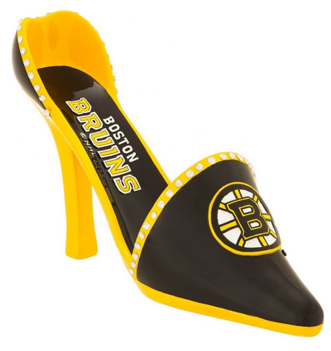 Boston Bruins Wine Bottle Holder Decorative Shoe