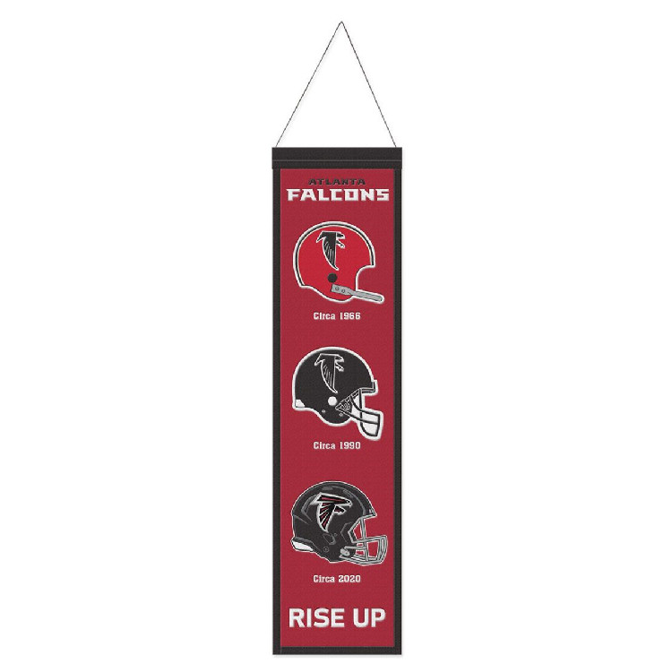 Atlanta Falcons Banner Wool 8x32 Heritage Evolution Design