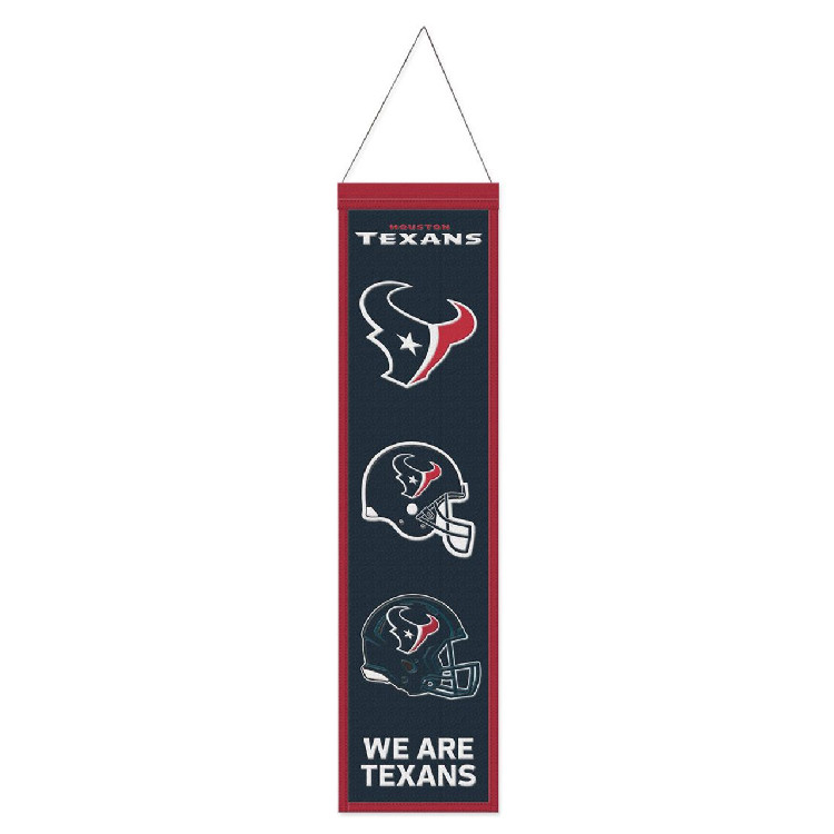 Houston Texans Banner Wool 8x32 Heritage Evolution Design