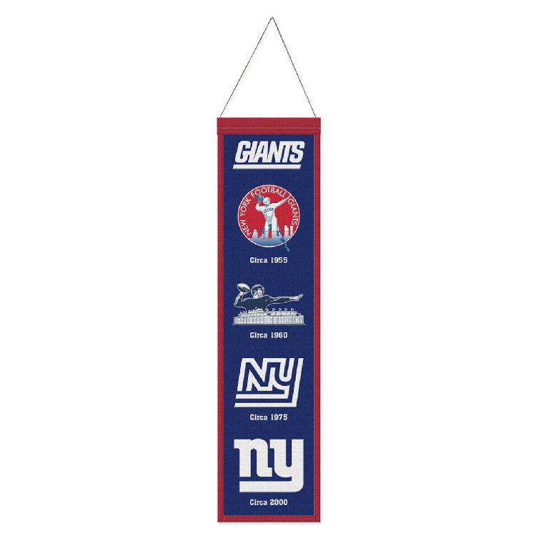 New York Giants Banner Wool 8x32 Heritage Evolution Design