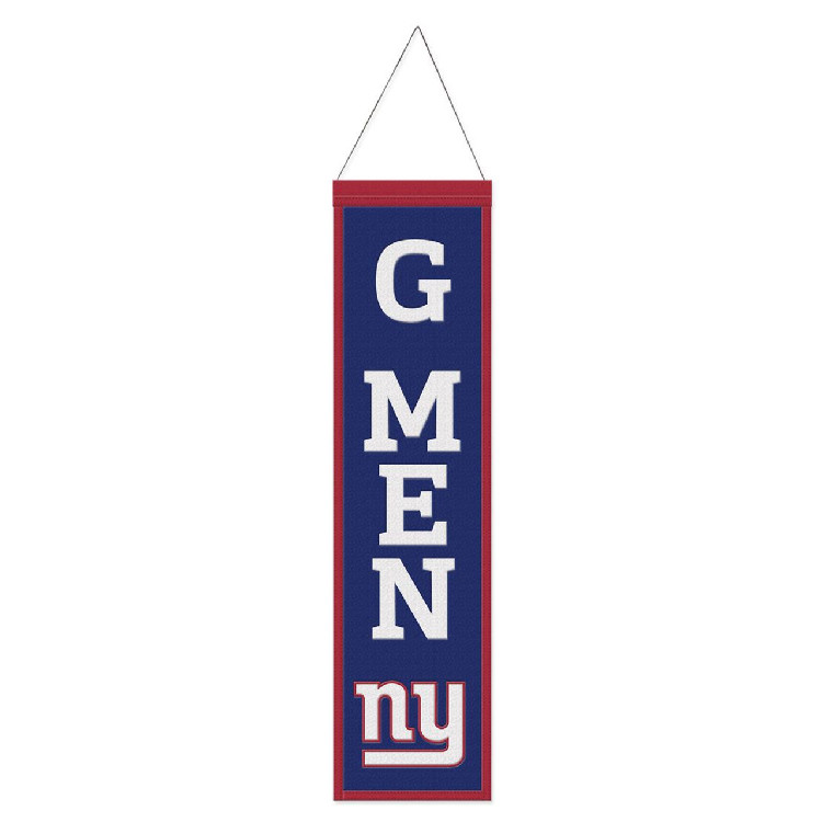 New York Giants Banner Wool 8x32 Heritage Slogan Design