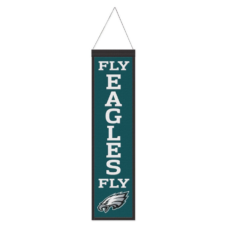 Philadelphia Eagles Banner Wool 8x32 Heritage Slogan Design