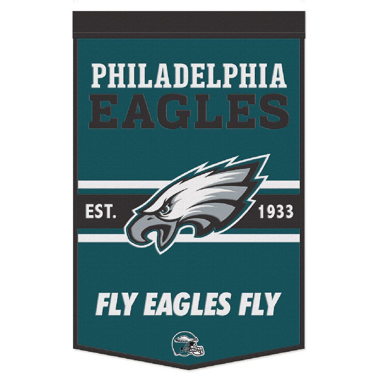 Philadelphia Eagles Banner Wool 24x38 Dynasty Slogan Design