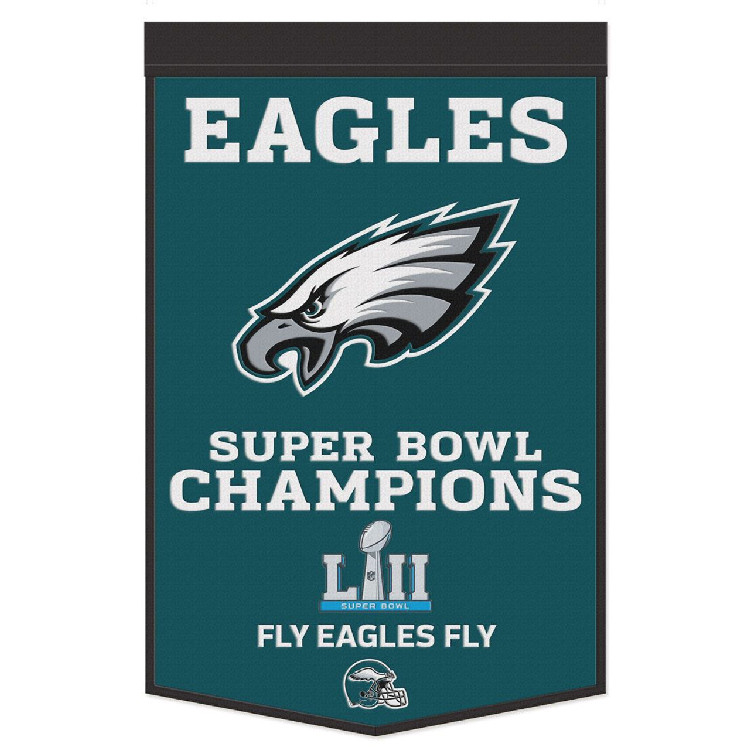 Philadelphia Eagles Banner Wool 24x38 Dynasty Champ Design