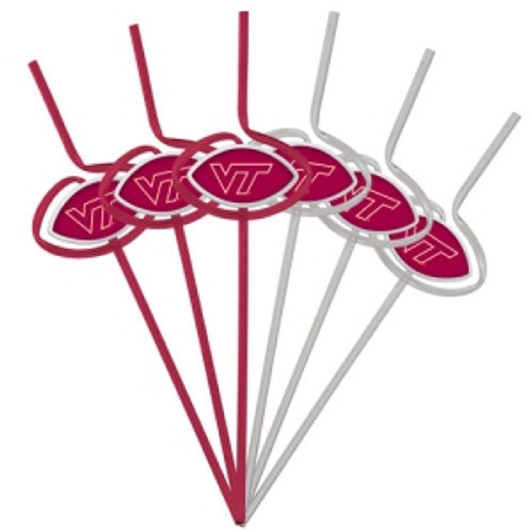 Virginia Tech Hokies Team Sipper Straws CO