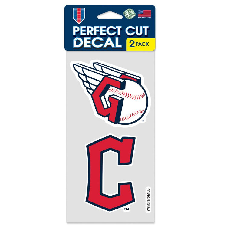 Cleveland Guardians Decal 4x4 Perfect Cut Set of 2