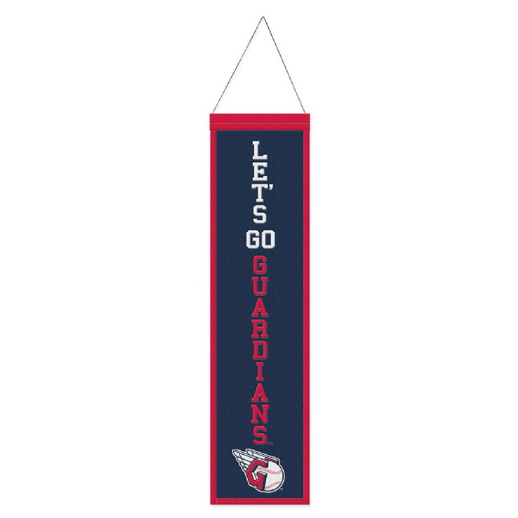 Cleveland Guardians Banner Wool 8x32 Heritage Slogan Design