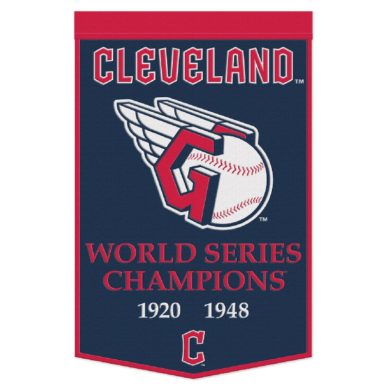 Cleveland Guardians Banner Wool 24x38 Dynasty Champ Design